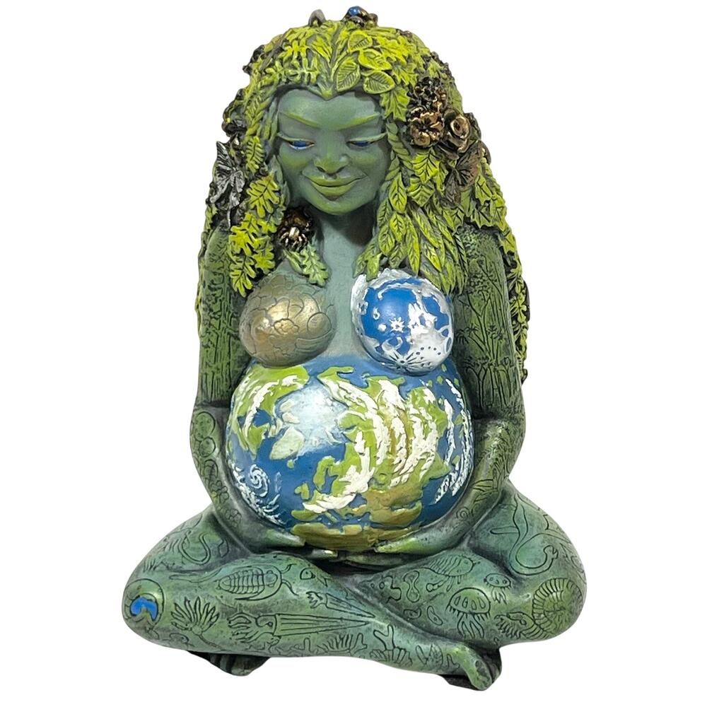 Pacific Millennial Gaia Mother Earth Goddess Statue Oberon Zell Figurine
